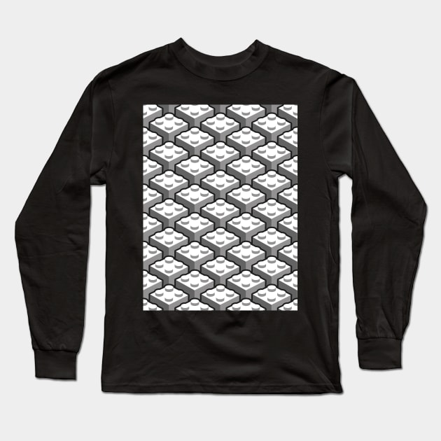 Bricks pattern Long Sleeve T-Shirt by captainsmog